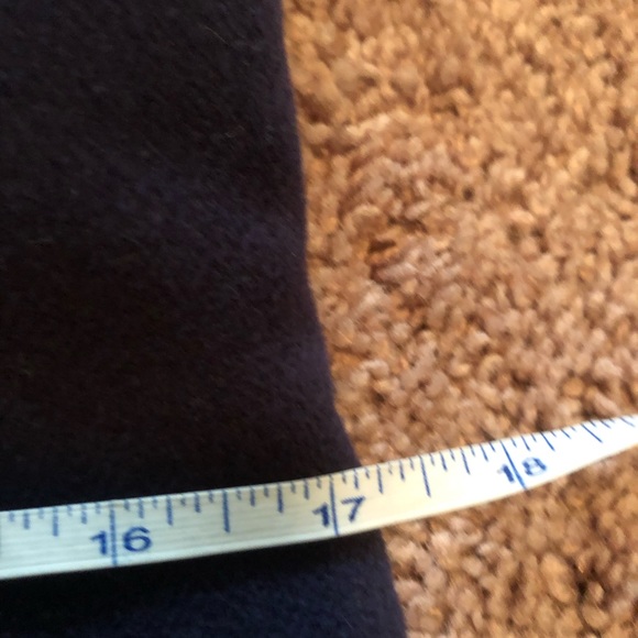 Navy blue wool lined coat - Picture 8 of 12